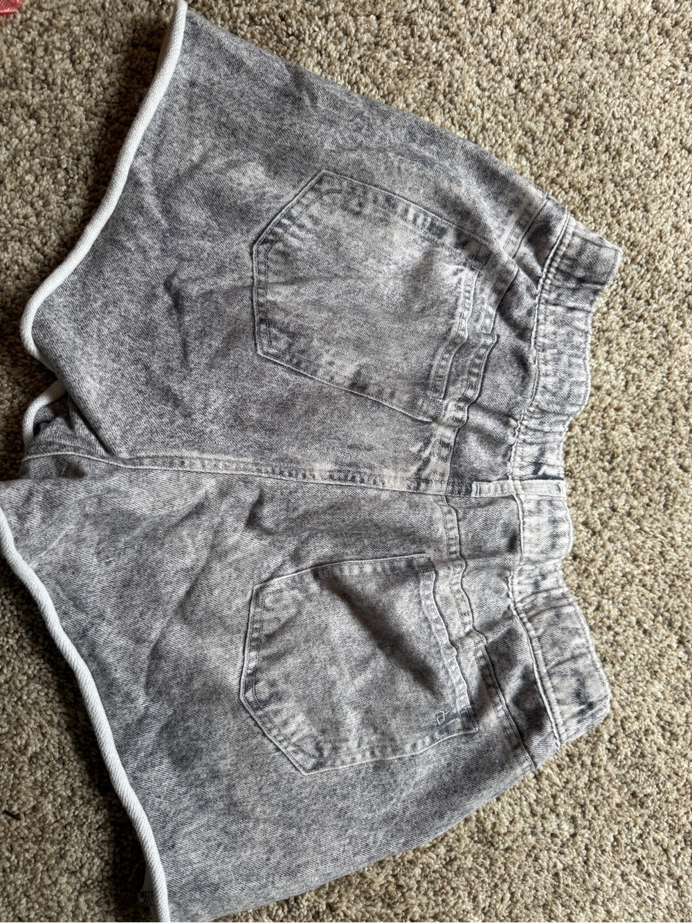 Rag and Bone Gray Elastic Waist Denim Shorts